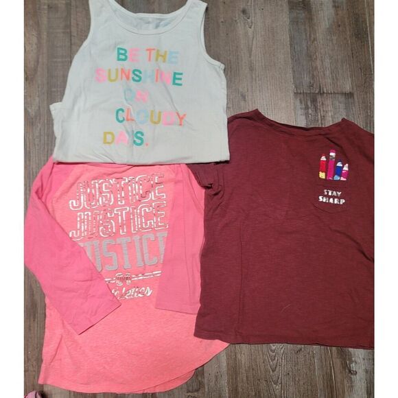 Lot Of 8 Girls Shirts Nightgowns Romper Size 10 12 Short Sleeve Summer - Picture 2 of 6